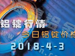 鋁錠行情2018：4月3日鋁錠價格,各地今日鋁價