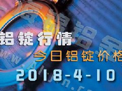 今日鋁錠價：4月10日全國各地鋁錠行情